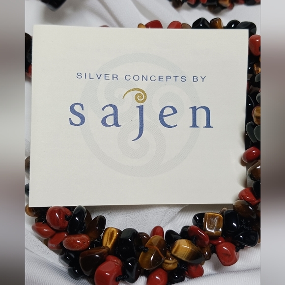 Sajen 925 Sterling Silver Multi Gemstones Necklace - Picture 6 of 8